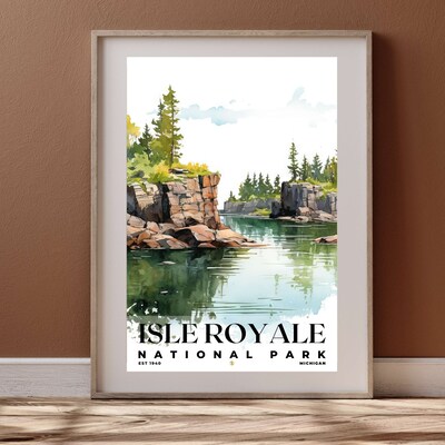 Isle Royale National Park Poster, Travel Art, Office Poster, Home Decor | S4 - image4